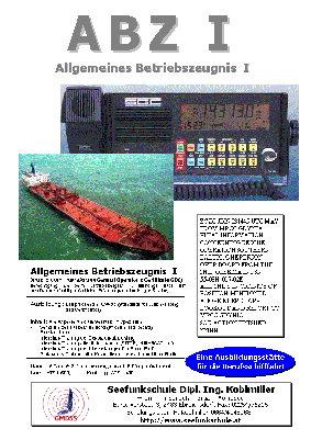 Allgemeines Betriebszeugnis I