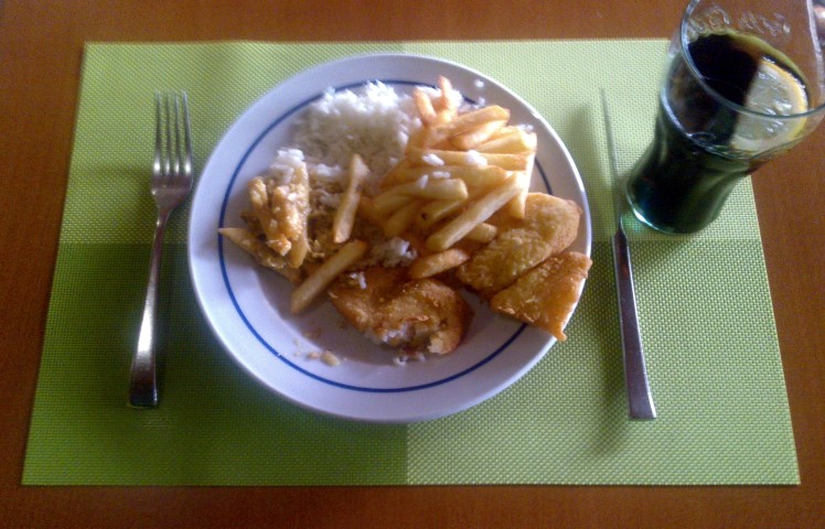 Mittagsbuffet in Lajes