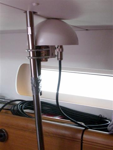 Sat Antenne unter Deck