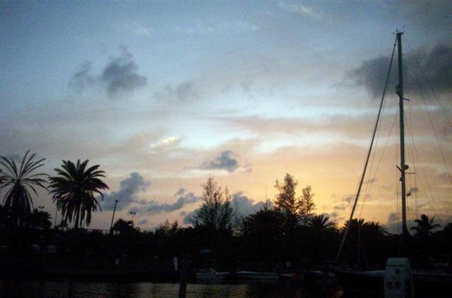 Sonnenuntergang Jolly Harbour