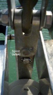Splint defekt