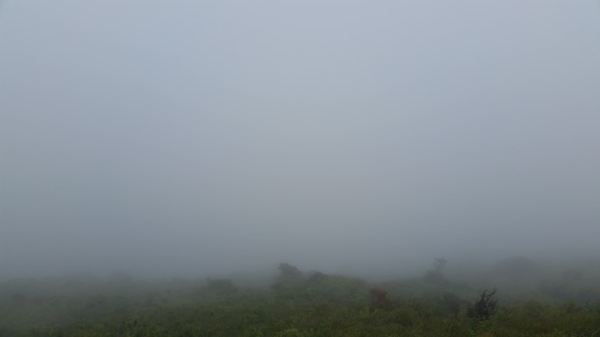 Blick in den Krater von Faial